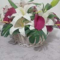 سبدگل مصنوعی خارجی|گل مصنوعی|محمدیه-قزوین, |دیوار