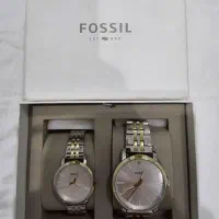 ست ساعت مچی مردانه و زنانه فسیل