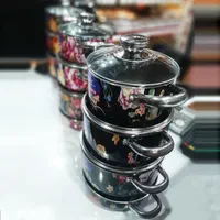 سرویس 7 پارچه گلدار سایز 22 خورشید|ظروف پختوپز|بندر انزلی, کارآموزی|دیوار