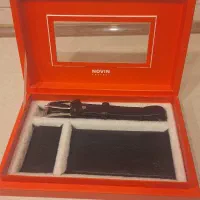 ست مردانه نوین چرم / کیف پول / کمربند/ جاکلیدی