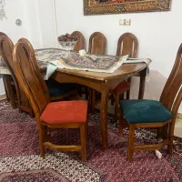 میز ناهارخوری هشت نفره|میز و صندلی غذاخوری|رشت, منظریه|دیوار