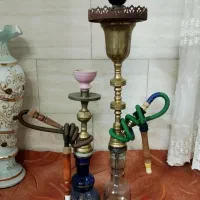 دو عدد قلیان تو پر سنگین برنجی اصل عربی|کلکسیون و سرگرمی|کرج, حصارک پایین|دیوار