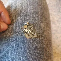 پلاک نقره  نقش ایران با نوشته خلیج فارس