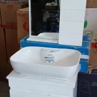 ست آینه باکس روشویی سفید pvc|لوازم سرویس بهداشتی|تهران, شهرک شریفی|دیوار