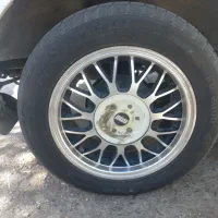 ۴ عدد رینگ bbs به همراه چهار حلقه لاستیک ۵۰ درصد|قطعات یدکی و لوازم جانبی|مشهد, آزادشهر|دیوار