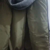 سلام کاپشن دو رو  در حد نو  رنگ سبز ناشی و