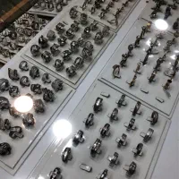 دستبند گردنبند انگشتر نیم ست استیل رنگ ثابت