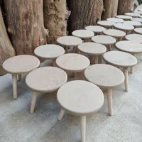 زیر گلدانی پایه چوبی مخروطی دوکی کد ۲۰