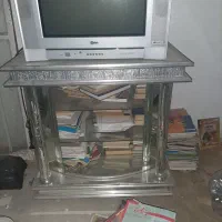 تلویزیون ال جی (LG) قدیمی  با چهارپایه آینه و شیشه|تلویزیون و پروژکتور|سقز, |دیوار