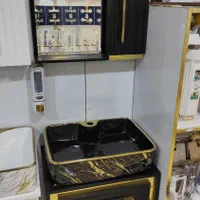 روشویی کابینتی مدل آیلار ابعاد 35*50|لوازم سرویس بهداشتی|ساوه, |دیوار
