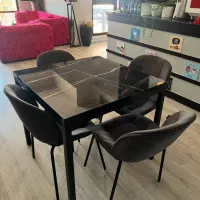 میز کافه و رستوران طرح سنگی