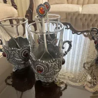 ست چای خوری پیوتر|ظروف سرو و پذیرایی|قم, نخودی|دیوار