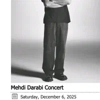 دوعدد بلیط کنسرت مهدی دارابی