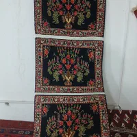 ۳ عدد پشتی دست بافت زیبا و گلیم شیراز و ذرع و نیم