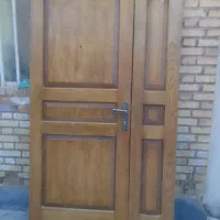 درب چوبی دولنگه