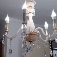 لوستر زیبای کریستال|لوستر و چراغ آویز|ساری, |دیوار