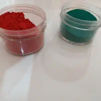 پودر مخمل باکیفیت سبز و قرمز