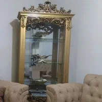 بوفه چوبی طلایی