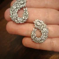 گوشواره نقره ۹۲۵ نو|جواهرات|قزوین, |دیوار