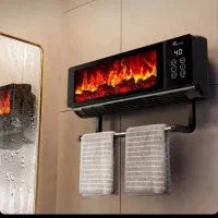 شومینه برقی دیواری Flame کنترلی (میله حوله‌خشک‌کن)