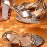 کفش مجلسی نقره ای خارجی