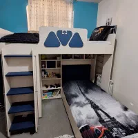 تخت خواب دوطبقه تمیز و در حد نو (شرکت بالسا)|تخت و سرویس خواب|ری, دولتآباد|دیوار