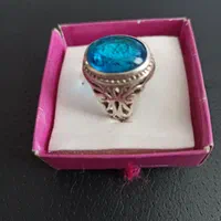 انگشتر نقره توپاز