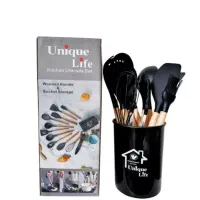 سرویس کفگیر ملاقه سیلیکونی 12 تکه|ظروف پخت‌وپز|بروجن, |دیوار