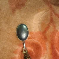 گردن بند نقره با سنگ حدید