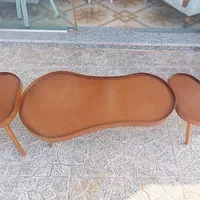 میز عسلی جلومبلی چوبی رنگی . گل میز فندوقی|مبلمان خانگی و میز عسلی|چهاردانگه (تهران), |دیوار