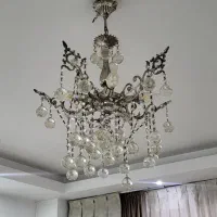 لوستر برنجی و کریستال|لوستر و چراغ آویز|ری, شهادت|دیوار