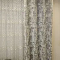 پرده طرح شکوفه سه لایه با ابعاد4×2/60|پرده، رانر، رومیزی|اصفهان, دستگرده|دیوار