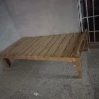 تخت تک نفره چوبی