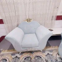 یه دست مبل ۷نفره مخمل آبی
