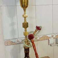 قلیان عربی لخدان دار برنجی|کلکسیون و سرگرمی|تهران, شوش (باغ آذری)|دیوار