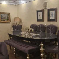 ست کامل مبلمان همراه با میز ناهارخوری