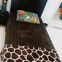 سرویس تخت نوجوان مخمل مشکی کامل