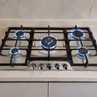 گاز توکار 5شعله پرنیان استیل درحدنونو