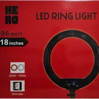 رینگ لایت هیرو ۹۶ وات با سه پایه|دوربین عکاسی و فیلمبرداری|تهران, مدائن|دیوار