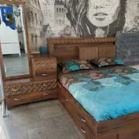 تخت عرض ۱۶۰ کلاسیک چراغ دار