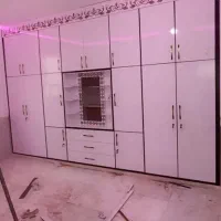ساخت کابینت .کمد .تی وال. میز وکور ارایشگاه جاکفشی|کتابخانه، شلف، قفسه‌های دیواری|رامهرمز, |دیوار