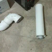 زانو ۹۰ درجه دو جداره و لوله رابط دو جداره ۴۰ سانت
