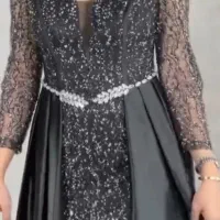 پیراهن مجلسی دو دامنه شیک و جدید