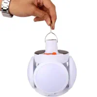 چراغ شارژی ۵ پره آویز خورشیدی اضطراری لامپ سیار