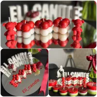 شمع و با کس گل شمعی|صنایع دستی و سایر لوازم تزئینی|گنبد کاووس, |دیوار