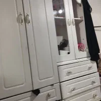 تخت و کمد بوفه کاملا سالم|تخت و سرویس خواب|تهران, خاک سفید|دیوار