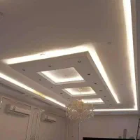 گچکاری نورمخفی خاک گچ