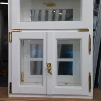 درب ضدسرقت پنجره دوجداره upvc،لمینت مشکی کدT057