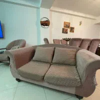 سرویس ست مبل ۵نفره و میزناهارخوری۸نفره|میز و صندلی غذاخوری|تهران, گلستان (شهرک راه آهن)|دیوار