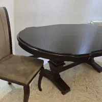 میز ناهار خوری ۸ نفره همراه با ۷ صندلی